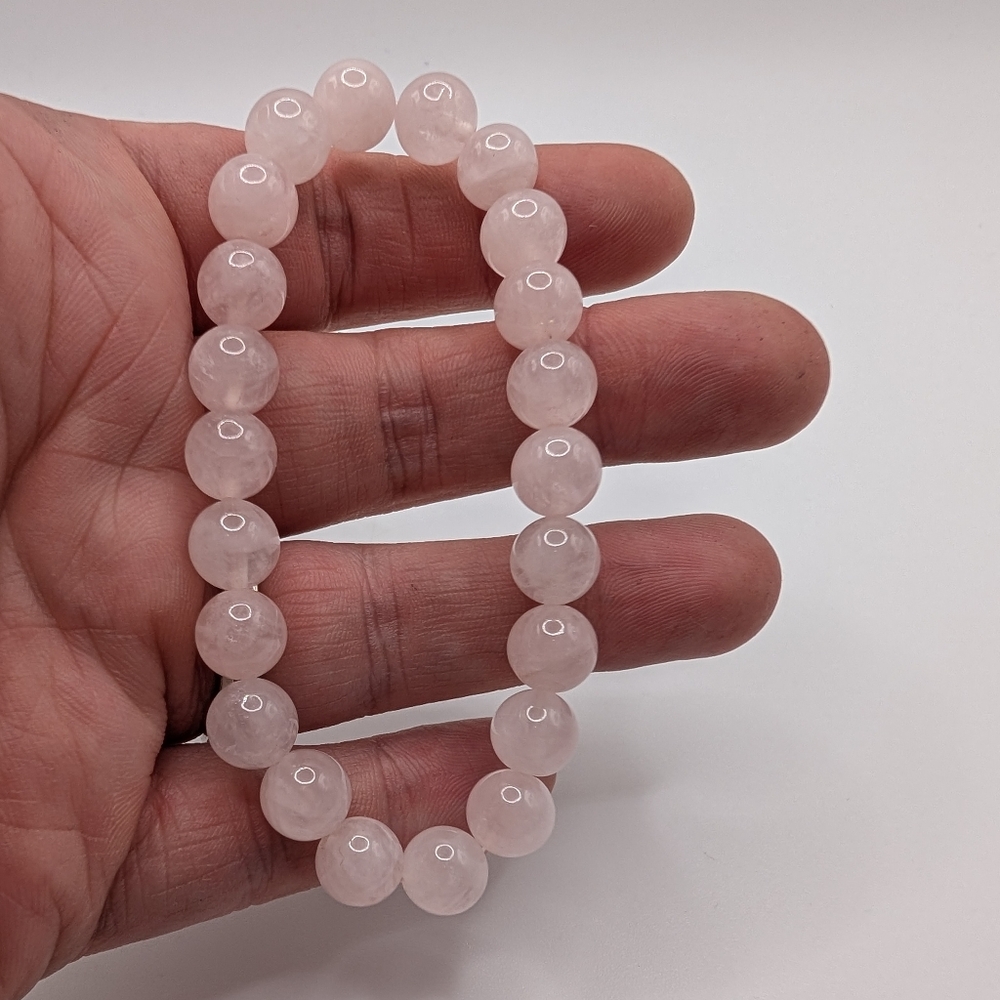 B13 Rose Quartz Bead Bracelet